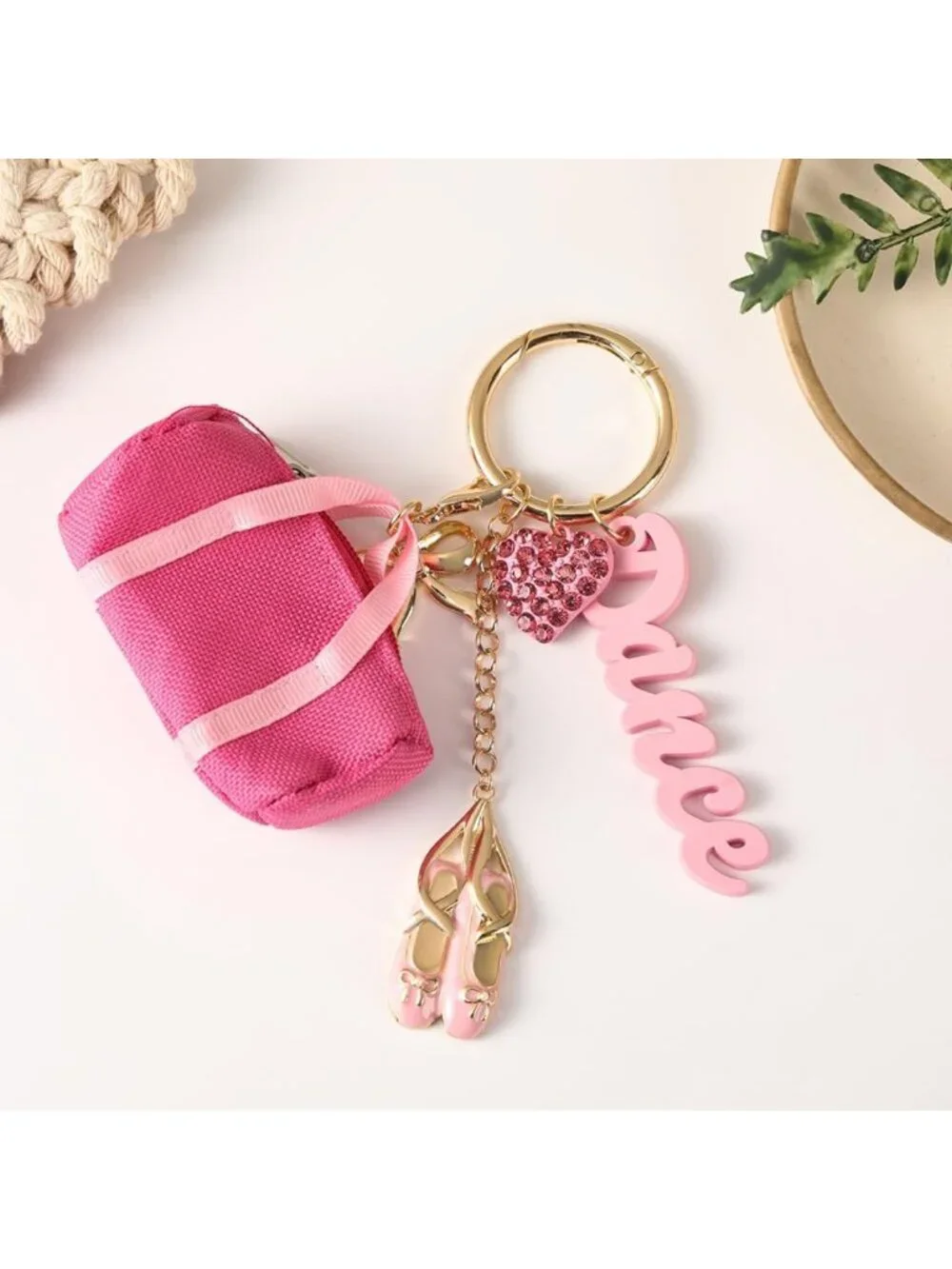 Mini Sports Keychain Charm - Soccer, Pickleball, Tennis, Dance & Cheer Gift